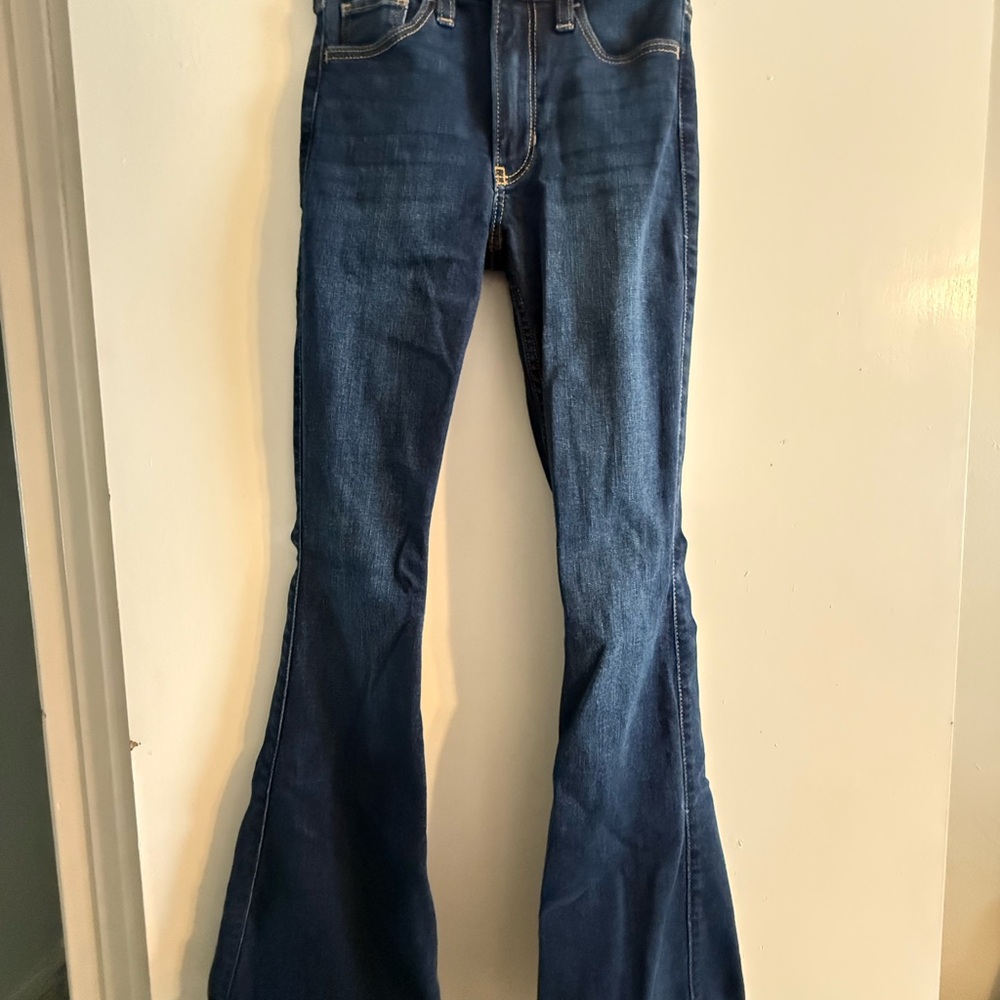Women's Blue Flared Jeans